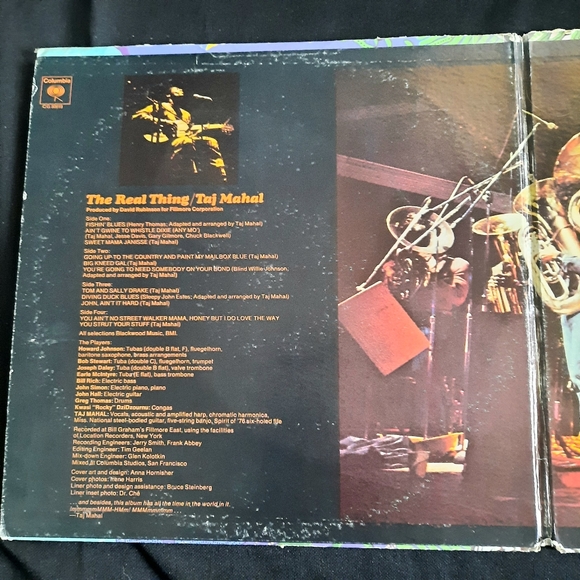 Taj Mahal- The Real Thing, Vinyl LP 1971 - Picture 4 of 9